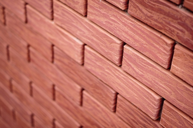 Кирпич полнотелый офактуренный фасадный одинарный 1 НФ (рубин)