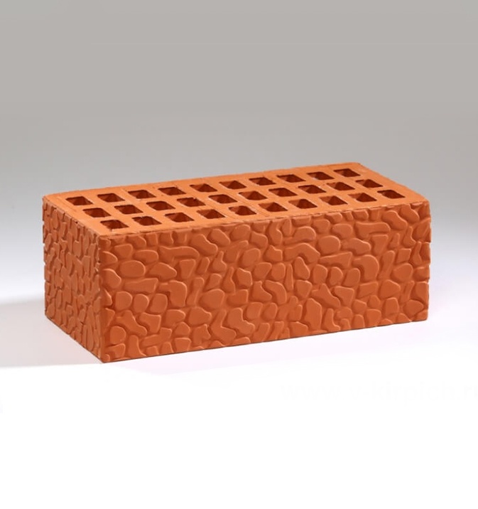 Кирпич Воротынский лицевой керамический утолщенный красный черепашка М150