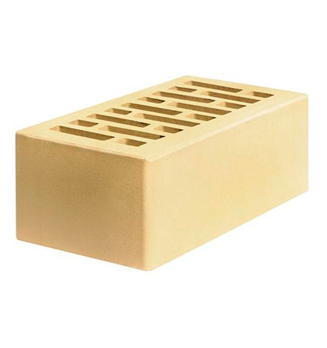 Кирпич «Строма» рядовой керамический пустотелый полуторный светлый