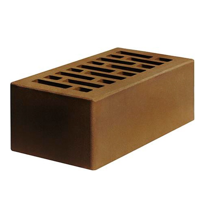 Кирпич «Строма» рядовой керамический пустотелый полуторный коричневый