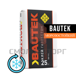 Клей для блоков "Bautek" Газобетон 25кг морозостойкий