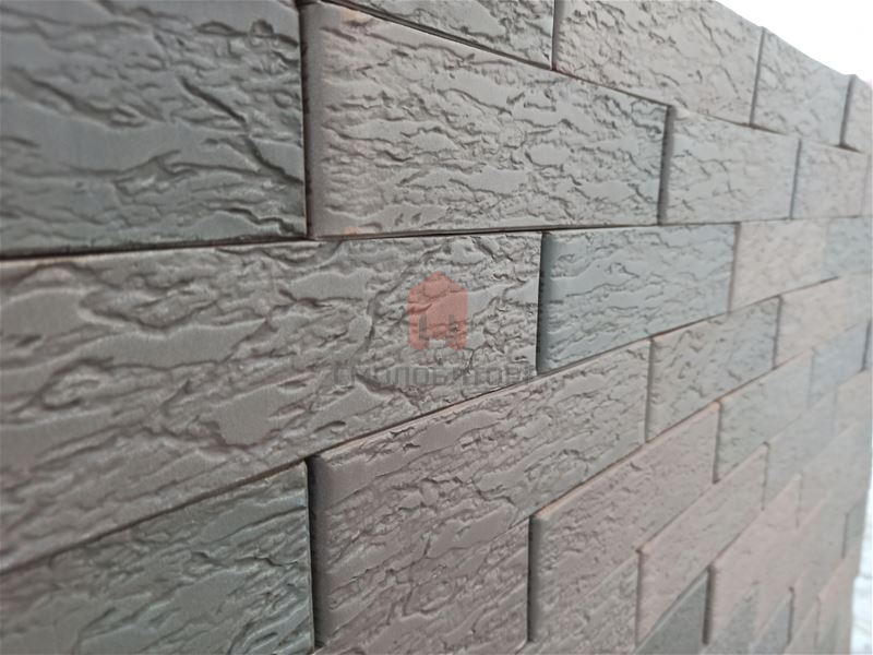 Кирпич облицовочный с флеш обжигом Графит 1НФ — Лава