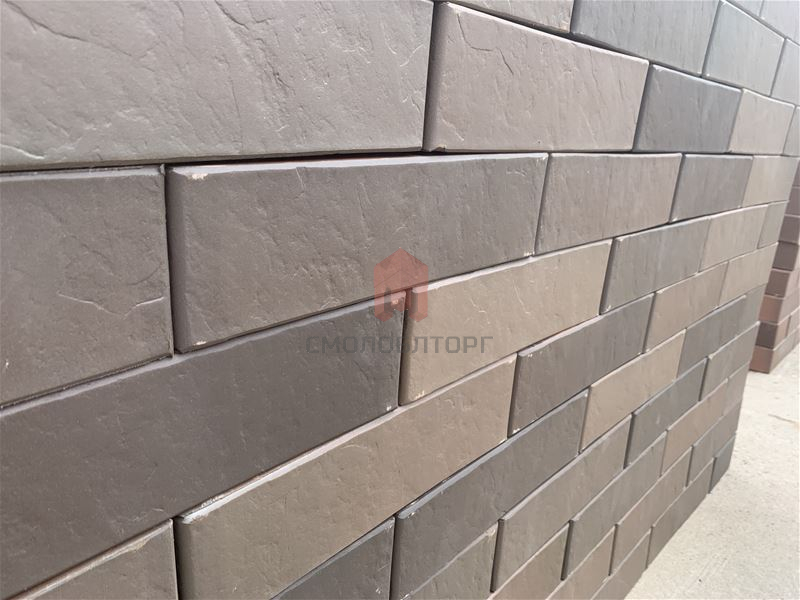 Кирпич облицовочный с флеш обжигом Графит 1НФ — Антика