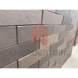 Кирпич облицовочный с флеш обжигом Графит 1НФ — Антика