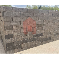 Кирпич облицовочный с флеш обжигом Графит 1НФ — Бук