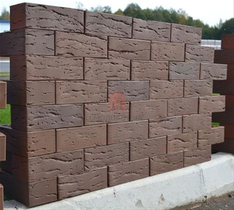 Кирпич облицовочный с флеш обжигом Готика 1,4НФ — Старый Дуб
