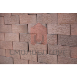 Кирпич облицовочный с флеш обжигом Графит 1,4НФ — Лава