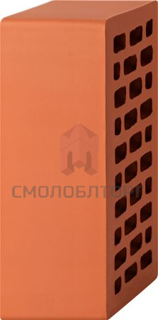Кирпич лицевой красный гладкий с утолщённой стенкой 1,4NF