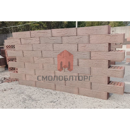 Кирпич облицовочный с флеш обжигом Готика 1НФ — Бук