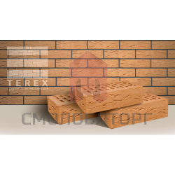 Кирпич облицовочный ТЕРЕКС | Солома рустик 1NF