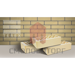 Кирпич облицовочный ТЕРЕКС | Слоновая кость 1 NF