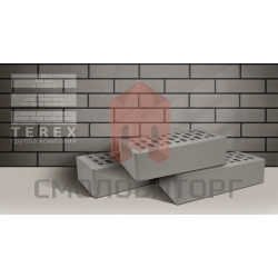 Кирпич облицовочный ТЕРЕКС | Серый 1 NF