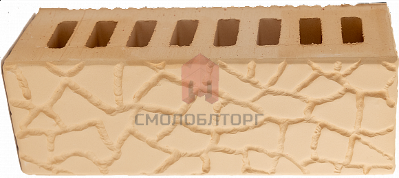 Кирпич Евро 0.9, М200: светлый, рельефный