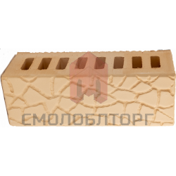 Кирпич Евро 0.9, М200: светлый, рельефный