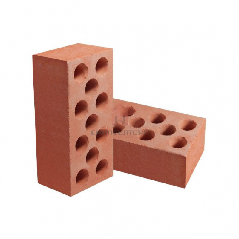 Кирпич силикатный полуторный лицевой 11-ти пустотный Красный