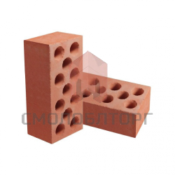 Кирпич силикатный полуторный лицевой 11-ти пустотный Красный