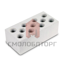 Кирпич силикатный полуторный лицевой 11-ти пустотный Белый